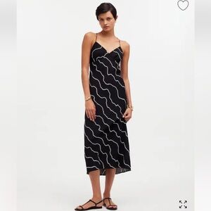 Madewell Black and White Maxi Dress